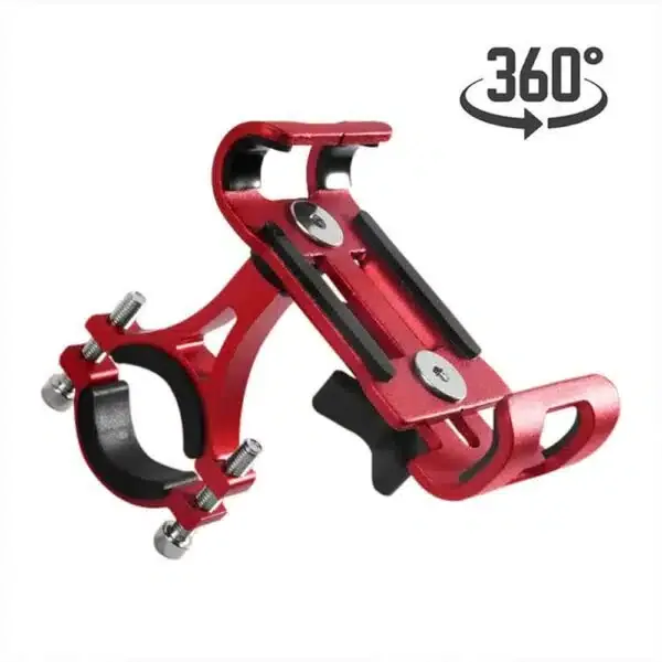 Support téléphone aluminium rouge